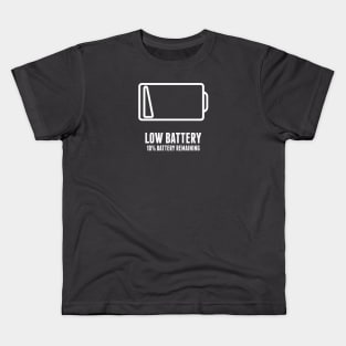 Low Battery Kids T-Shirt